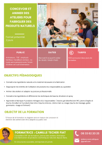 formation produits cosmétiques